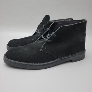 Clarks Originals Charles F Stead Black Suede Desert Boots Chukka 12 M